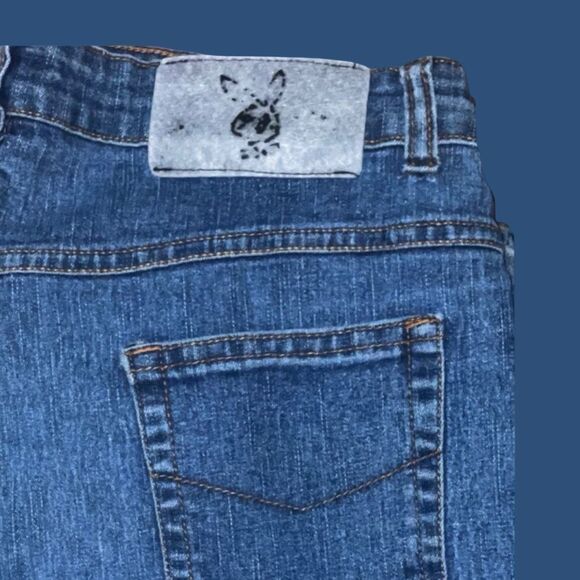 Vintage Juniors Playboy Denim Bootcut Jeans Size 7 30x32 #151 - Picture 5 of 6